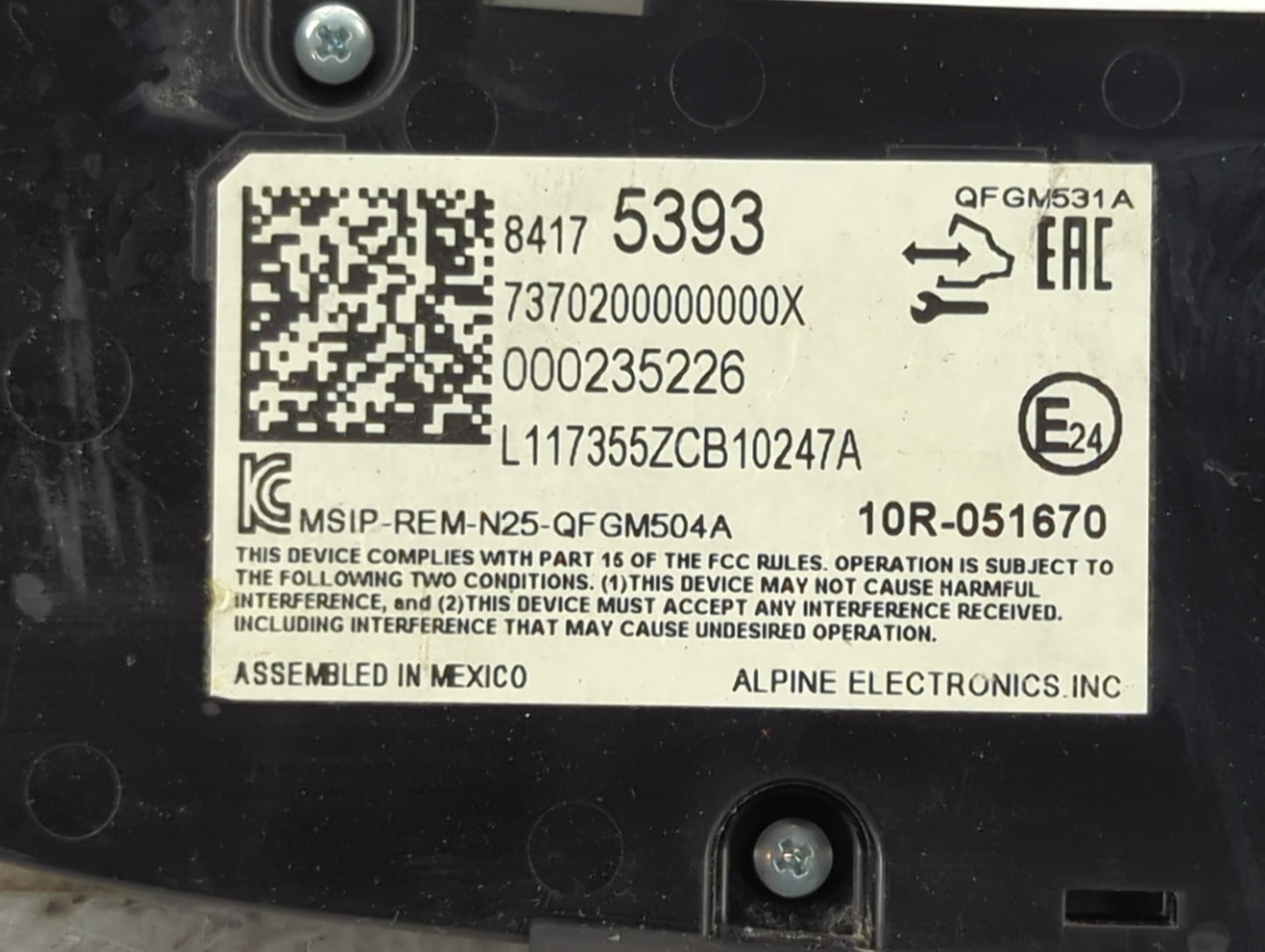 2018 Chevrolet Equinox Climate Control Module Temperature AC/Heater Replacement P/N:84175393 Fits OEM Used Auto Parts - Oemu