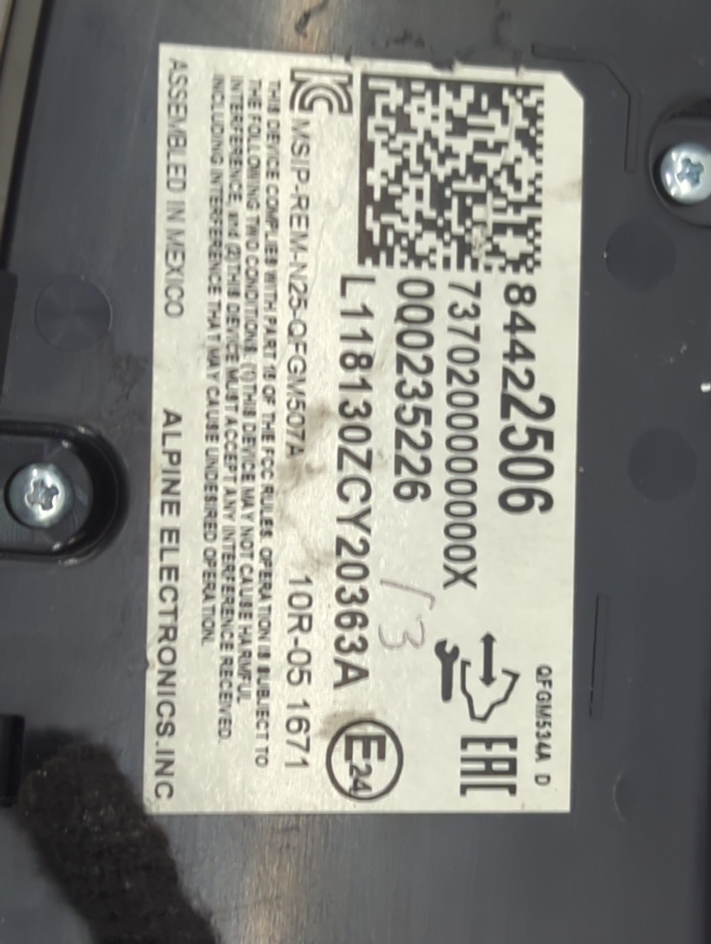 2018 Chevrolet Equinox Climate Control Module Temperature AC/Heater Replacement P/N:84422506 Fits OEM Used Auto Parts - Oemu