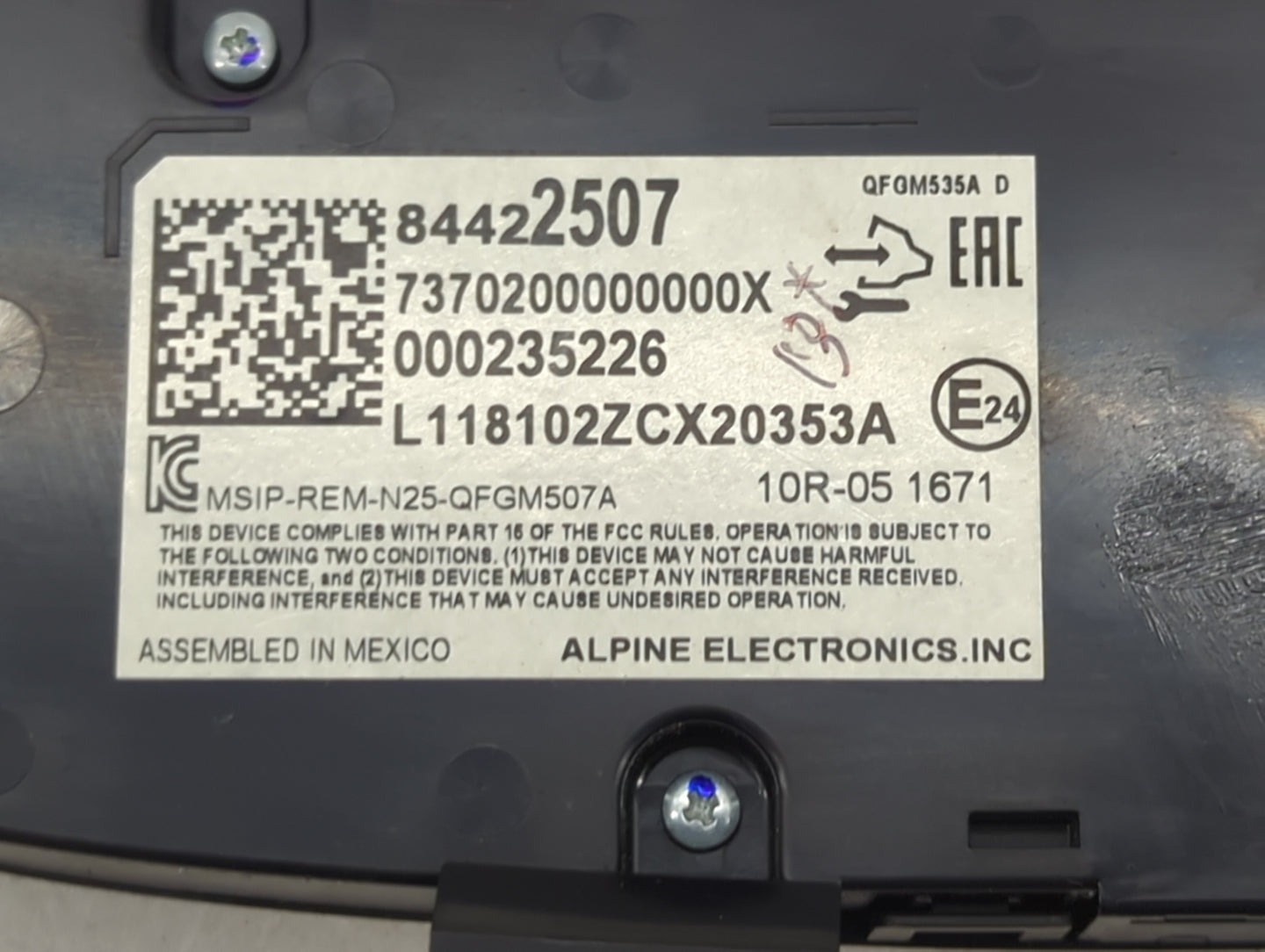2018 Chevrolet Equinox Climate Control Module Temperature AC/Heater Replacement P/N:84422507 Fits OEM Used Auto Parts - Oemu