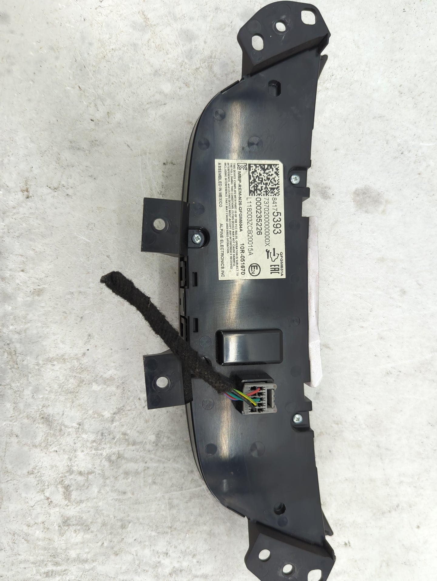 2018 Chevrolet Equinox Climate Control Module Temperature AC/Heater Replacement P/N:84175393 QFGM604A, QFGM631A, 10R-051670 