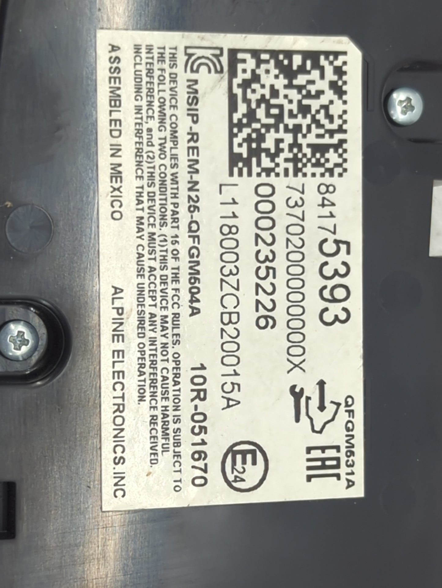 2018 Chevrolet Equinox Climate Control Module Temperature AC/Heater Replacement P/N:84175393 QFGM604A, QFGM631A, 10R-051670 