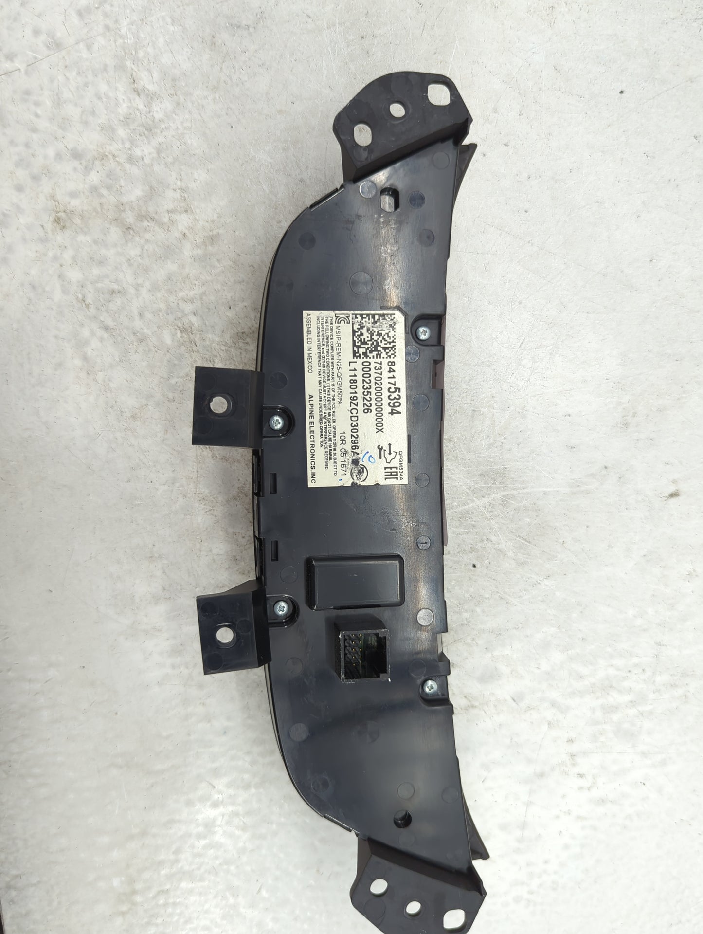 2018 Chevrolet Equinox Climate Control Module Temperature AC/Heater Replacement P/N:84175394 MSIP-REM-N25-QFGM507A, QFGM534A