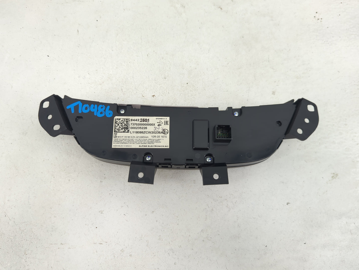 2018 Chevrolet Equinox Climate Control Module Temperature AC/Heater Replacement P/N:84422501 7370200000000X, 000235226 Fits 