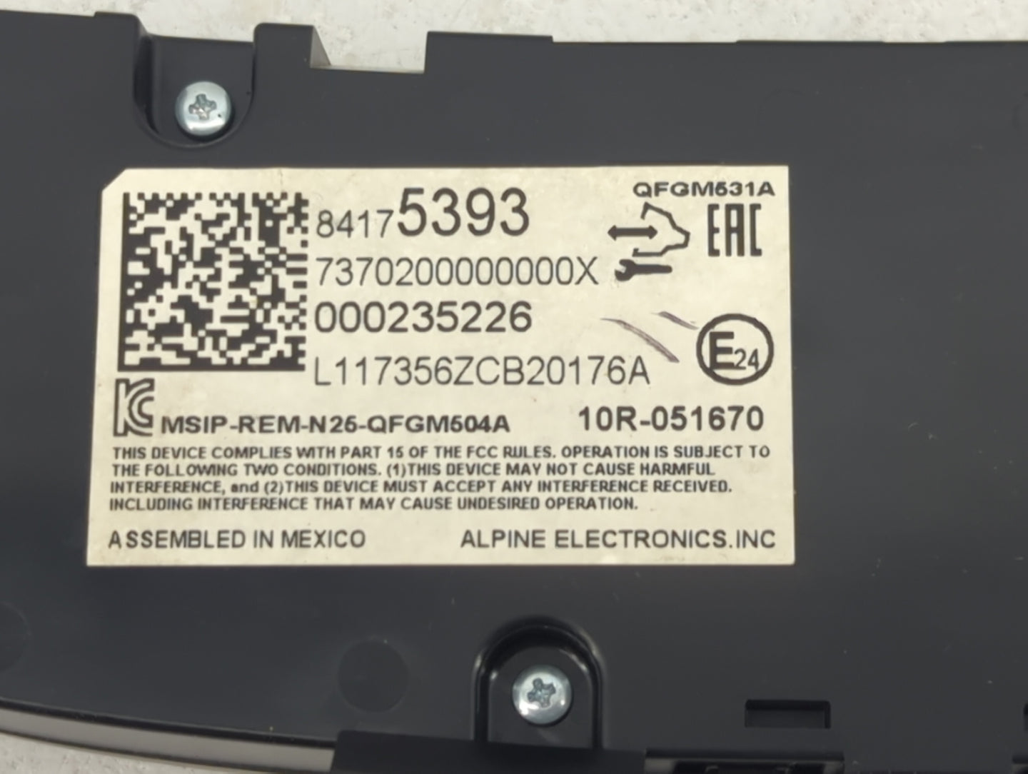 2018 Chevrolet Equinox Climate Control Module Temperature AC/Heater Replacement P/N:84175393 QFGM631A, QFGM504A Fits OEM Use
