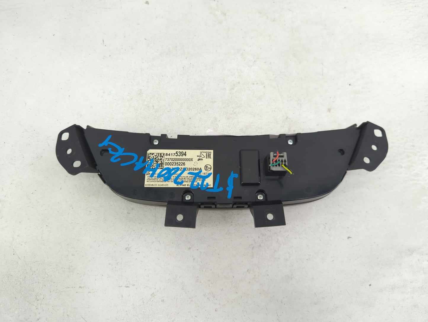 2018 Chevrolet Equinox Climate Control Module Temperature AC/Heater Replacement P/N:84175394 7370200000000X, 000235226 Fits 