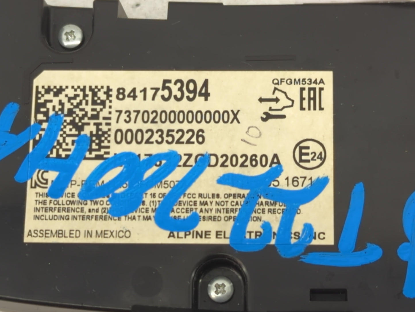 2018 Chevrolet Equinox Climate Control Module Temperature AC/Heater Replacement P/N:84175394 7370200000000X, 000235226 Fits 