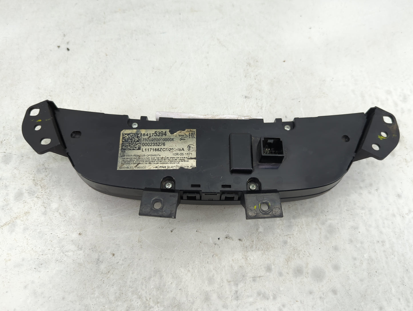 2018 Chevrolet Equinox Climate Control Module Temperature AC/Heater Replacement P/N:84175394 737U200000000X, 000235276 Fits 