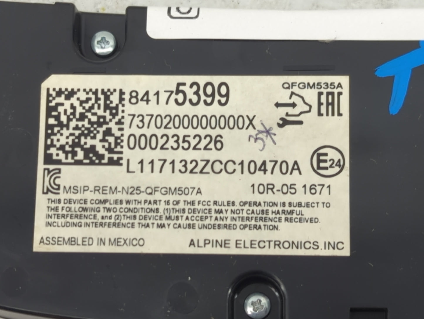 2018 Chevrolet Equinox Climate Control Module Temperature AC/Heater Replacement P/N:84175399 QFGM535A, QFGM507A Fits OEM Use