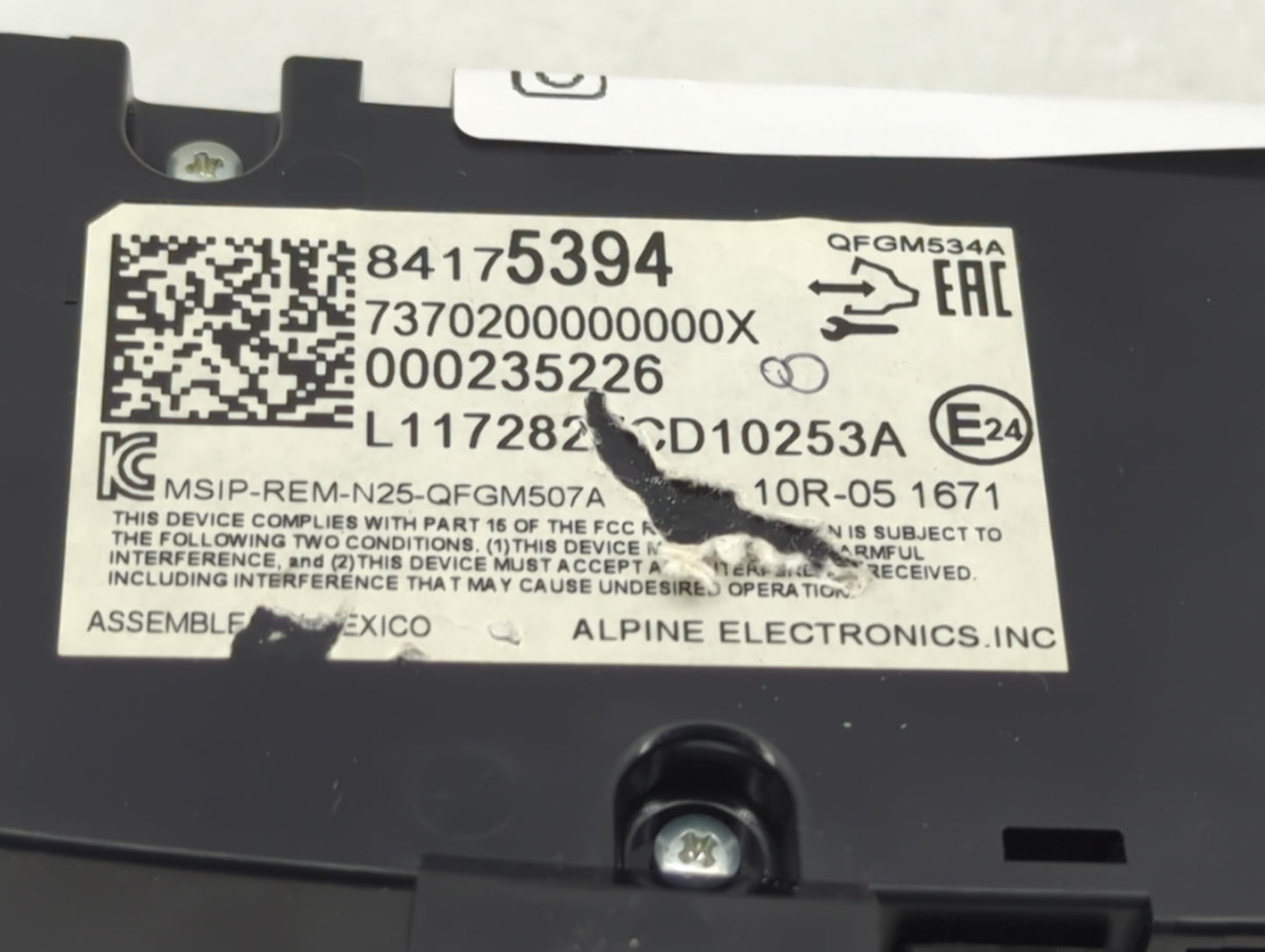 2018 Chevrolet Equinox Climate Control Module Temperature AC/Heater Replacement P/N:84175394 QFGM534A, QFGM507A Fits OEM Use