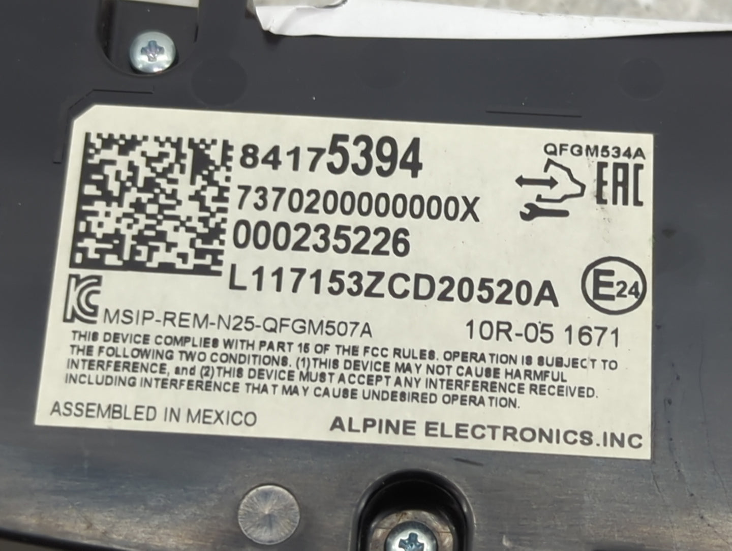 2018 Chevrolet Equinox Climate Control Module Temperature AC/Heater Replacement P/N:84175394 Fits OEM Used Auto Parts - Oemu