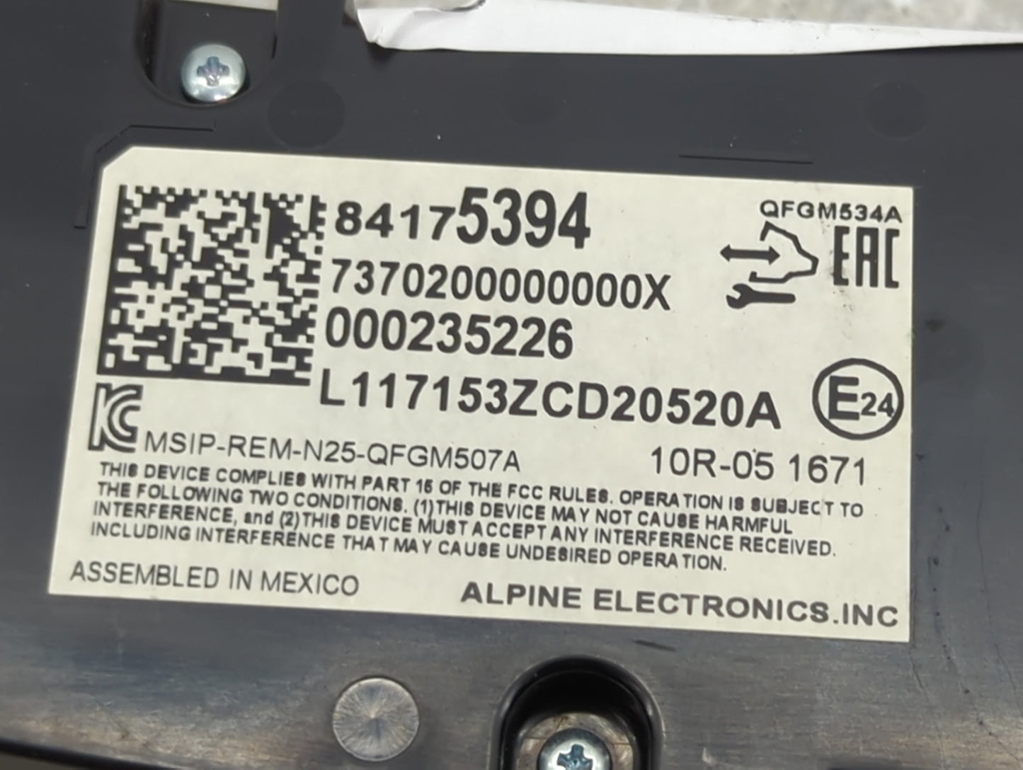 2018 Chevrolet Equinox Climate Control Module Temperature AC/Heater Replacement P/N:84175394 Fits OEM Used Auto Parts - Oemu