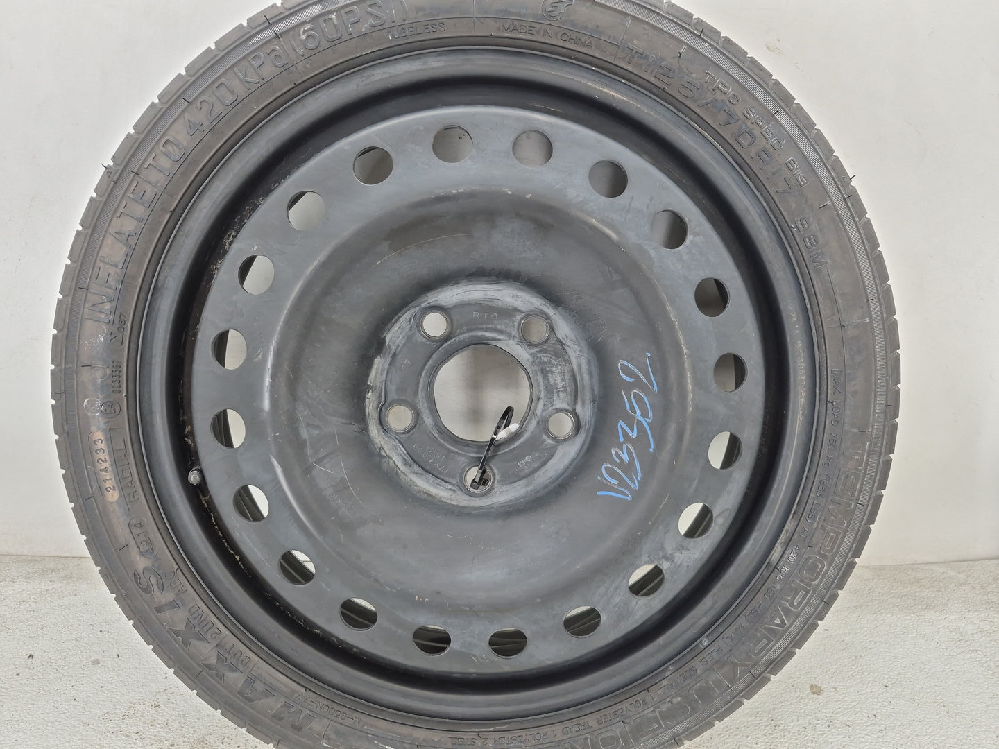 2018-2020 Chevrolet Equinox Spare Donut Tire Wheel Rim Oem 1461487 - Oemusedautoparts1.com