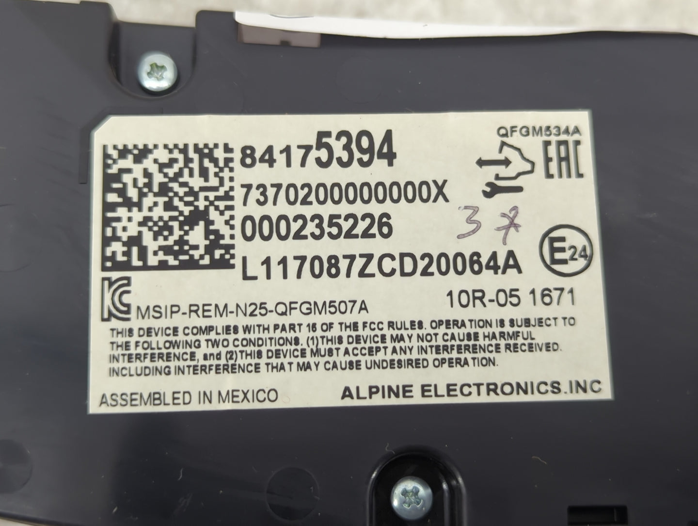 2018 Chevrolet Equinox Climate Control Module Temperature AC/Heater Replacement P/N:84175394 Fits OEM Used Auto Parts - Oemu