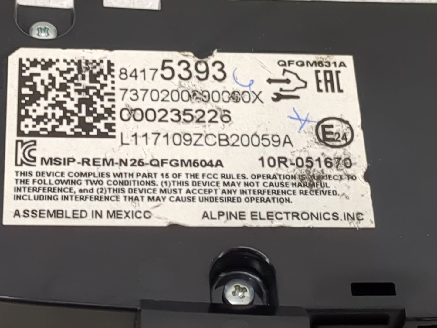 2018 Chevrolet Equinox Climate Control Module Temperature AC/Heater Replacement P/N:84175393 737020000000X, 000235226 Fits O