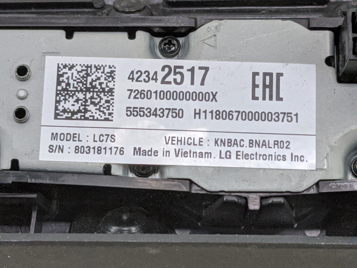 2018-2018 Chevrolet Equinox Information Radio Display Screen 1475204 - Oemusedautoparts1.com