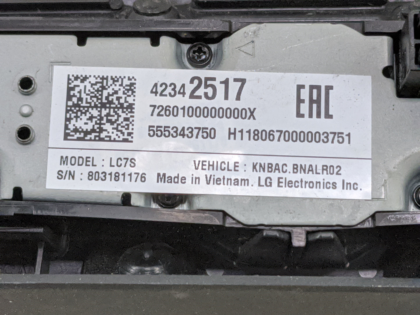 2018-2018 Chevrolet Equinox Information Display Screen 1475204 - Oemusedautoparts1.com