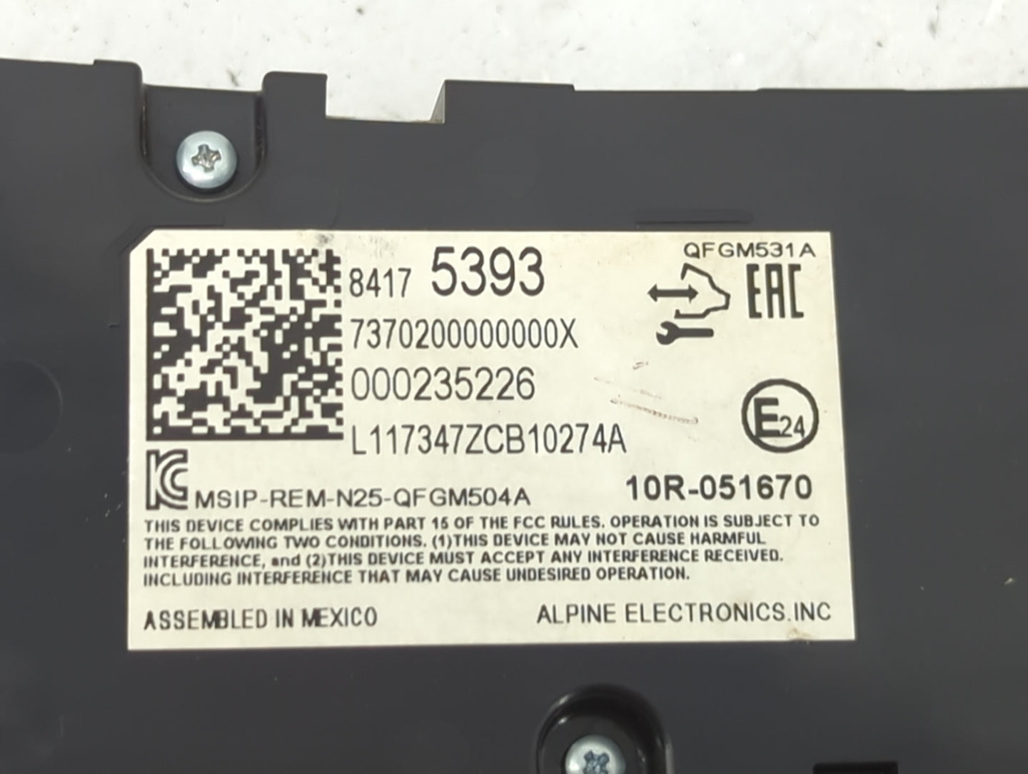2018 Chevrolet Equinox Climate Control Module Temperature AC/Heater Replacement P/N:84175393 7370200000000X, 000235226 Fits 