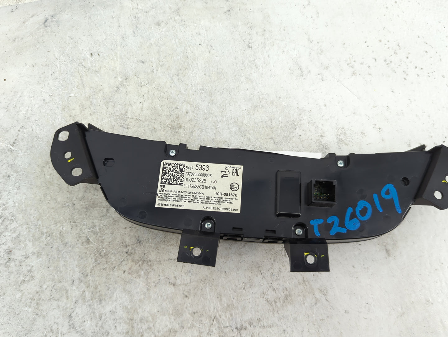 2018 Chevrolet Equinox Climate Control Module Temperature AC/Heater Replacement P/N:84175393 7370200000000X, 000235226 Fits 