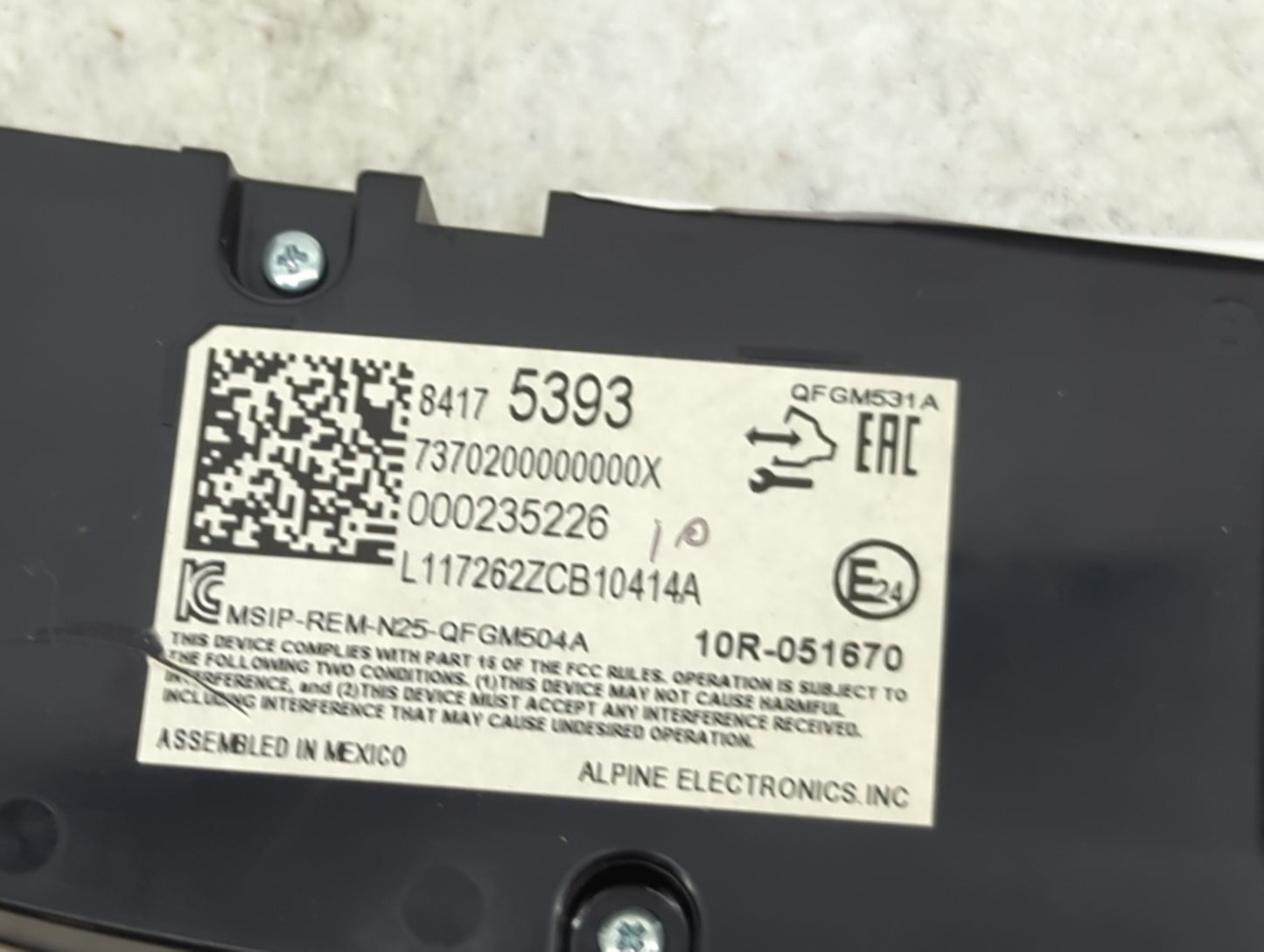 2018 Chevrolet Equinox Climate Control Module Temperature AC/Heater Replacement P/N:84175393 7370200000000X, 000235226 Fits 