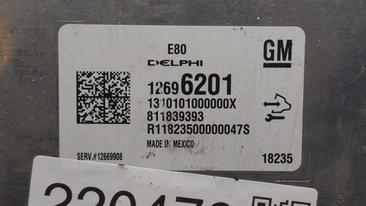 2018-2019 Chevrolet Equinox PCM Engine Control Computer ECU ECM PCU OEM P/N:12676683 12697837, 12700116 Fits Fits 2017 2018 
