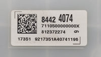 2018 Chevrolet Equinox Instrument Cluster Speedometer Gauges P/N:812372274 84240633, 84424074 Fits OEM Used Auto Parts - Oem