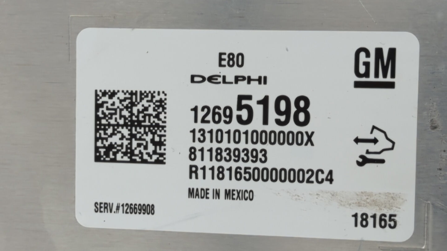 2018-2019 Chevrolet Equinox PCM Engine Control Computer ECU ECM PCU OEM P/N:12687467 12696201, 12692038 Fits Fits 2017 2018 