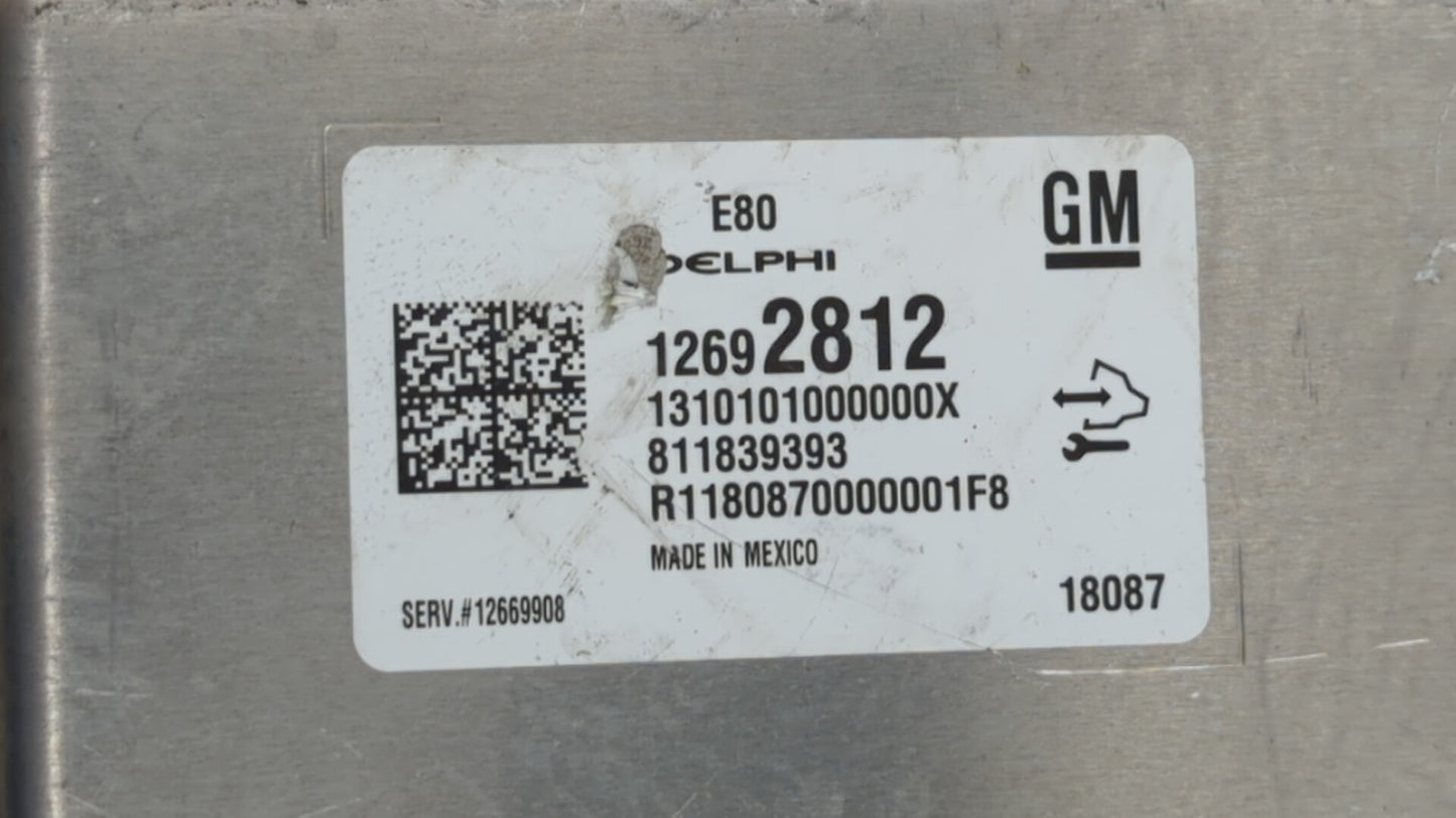 2018-2019 Chevrolet Equinox PCM Engine Control Computer ECU ECM PCU OEM P/N:12692812 12687467, 12696201 Fits Fits 2017 2018 
