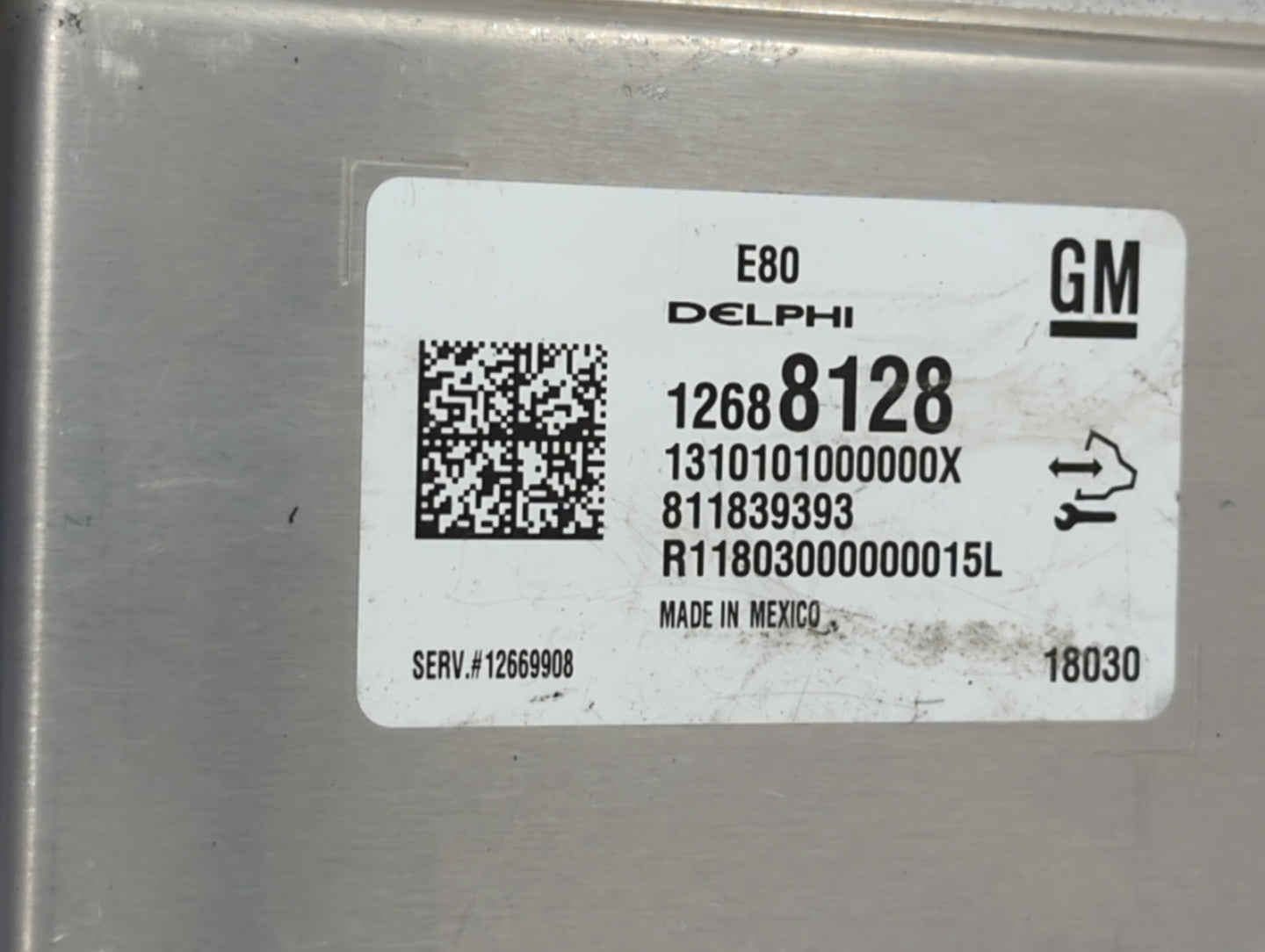 2018 Chevrolet Equinox PCM Engine Control Computer ECU ECM PCU OEM P/N:12688128 Fits OEM Used Auto Parts - Oemusedautoparts1
