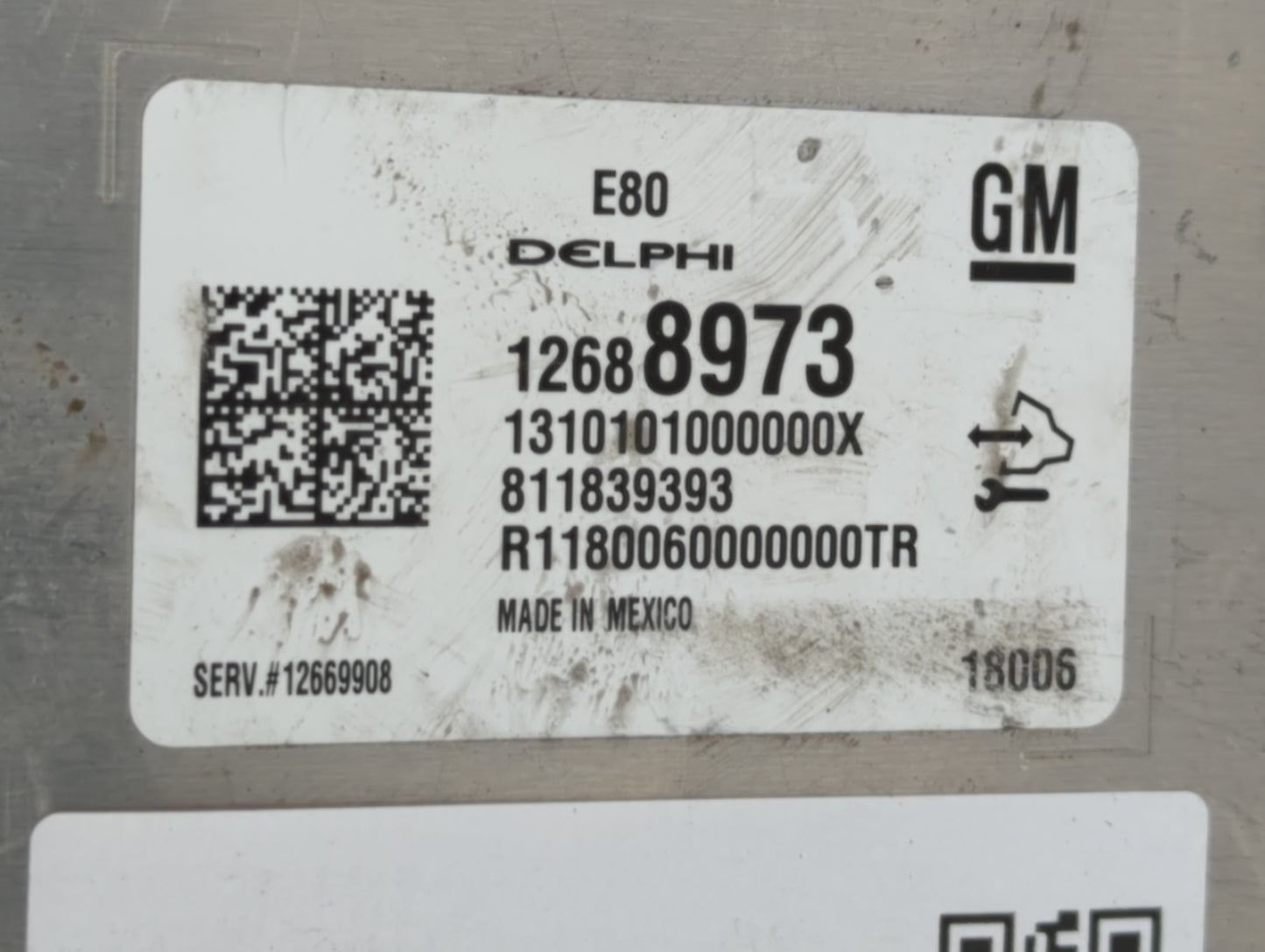 2018-2019 Chevrolet Equinox PCM Engine Control Computer ECU ECM PCU OEM P/N:12688973 12697837, 12687328 Fits Fits 2017 2018 