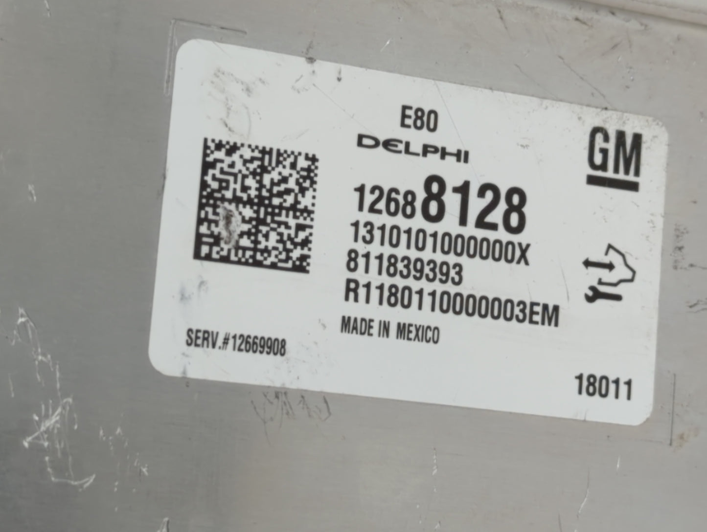 2018-2019 Chevrolet Equinox PCM Engine Control Computer ECU ECM PCU OEM P/N:12688973 12697837, 12687328 Fits Fits 2017 2018 