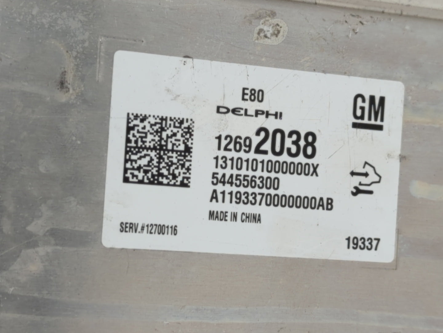 2018-2019 Chevrolet Equinox PCM Engine Control Computer ECU ECM PCU OEM P/N:12688973 12697837, 12687328 Fits Fits 2017 2018 