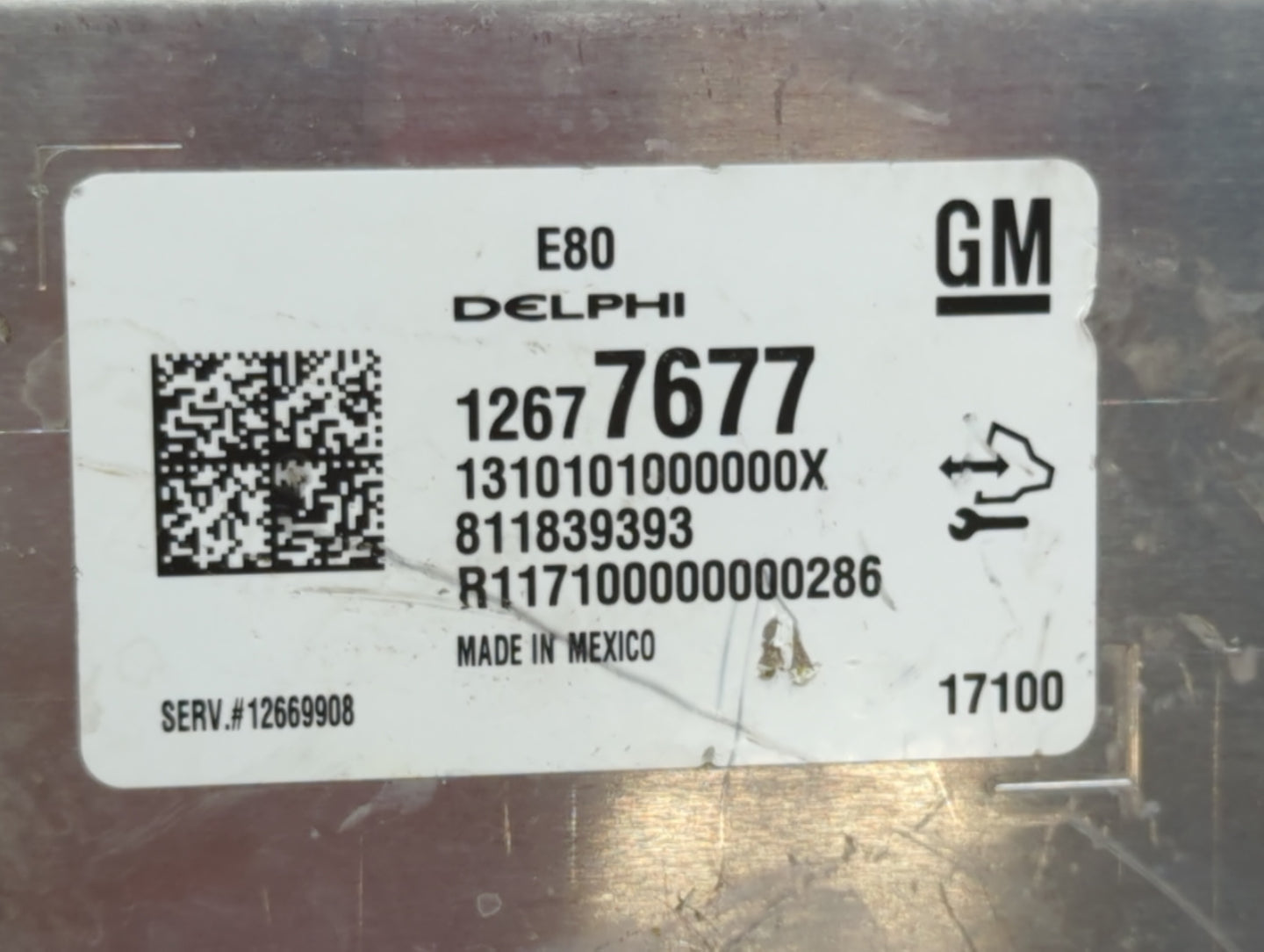 2018-2019 Chevrolet Equinox PCM Engine Control Computer ECU ECM PCU OEM P/N:12677677 12669908, 12681528 Fits Fits 2017 2018 