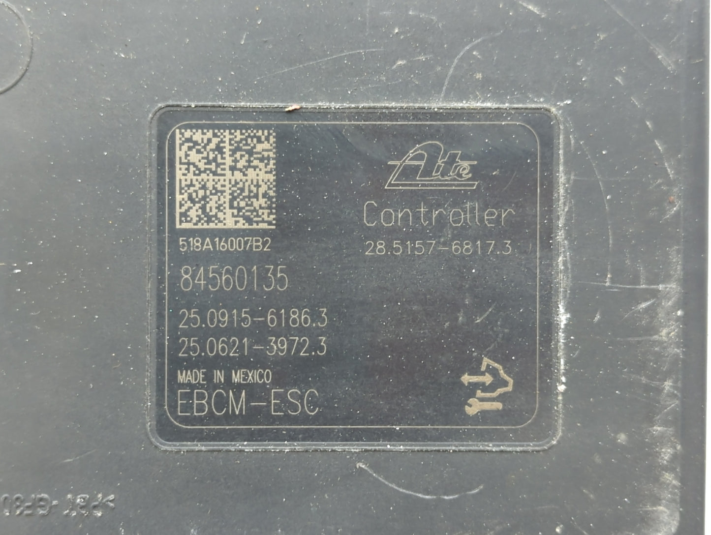 2018-2019 Chevrolet Equinox ABS Pump Control Module Replacement P/N:84560131 84342054, 84342052 Fits Fits 2018 2019 2020 202
