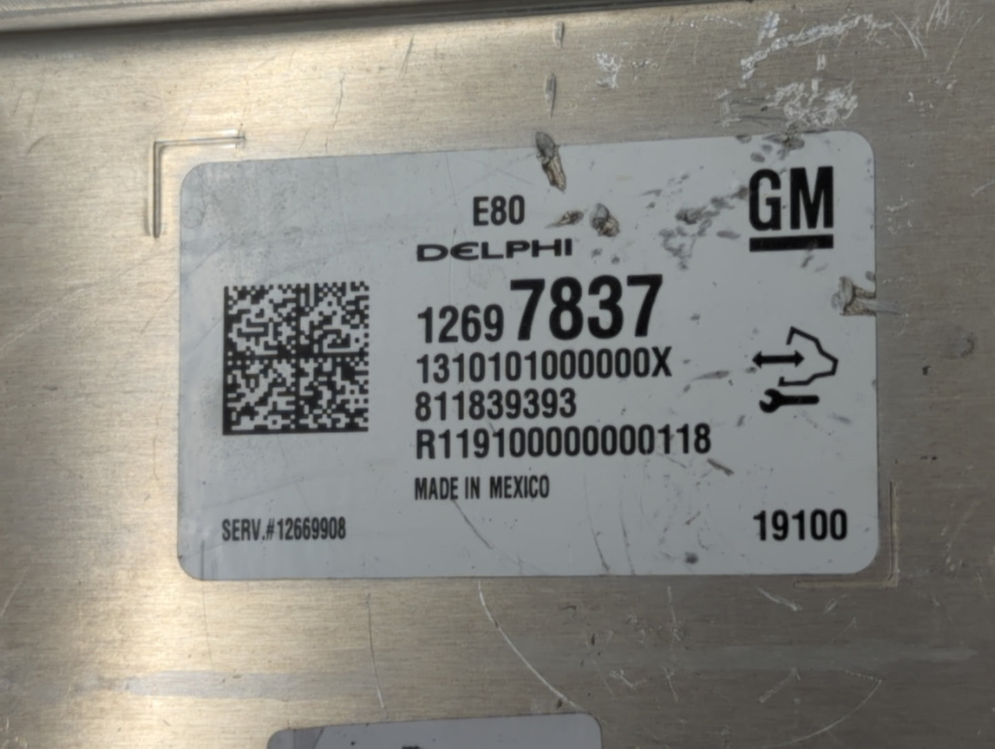 2018-2020 Chevrolet Equinox PCM Engine Control Computer ECU ECM PCU OEM P/N:12697837 12669908 Fits OEM Used Auto Parts - Oem