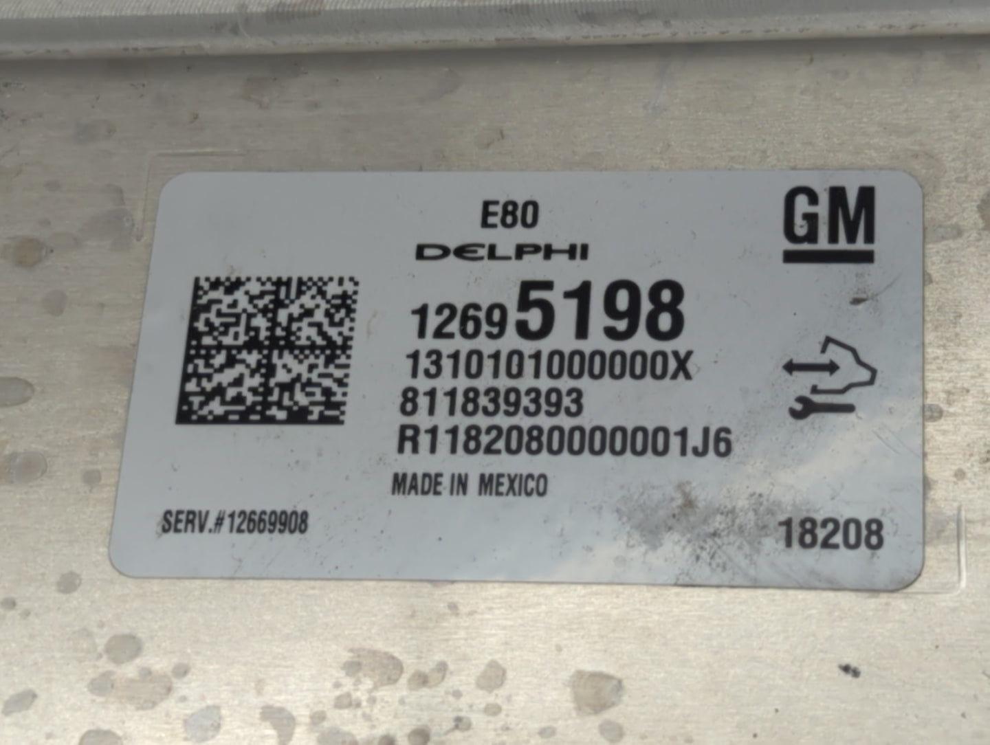 2018-2020 Chevrolet Equinox PCM Engine Control Computer ECU ECM PCU OEM P/N:12669908 12695198 Fits OEM Used Auto Parts - Oem