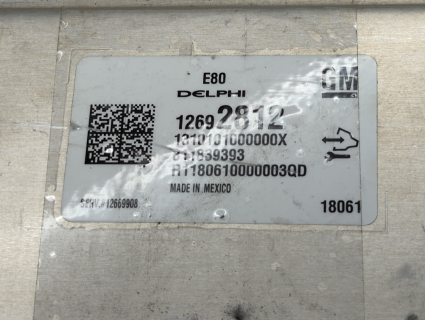 2018-2020 Chevrolet Equinox PCM Engine Control Computer ECU ECM PCU OEM P/N:12697837 12669908 Fits OEM Used Auto Parts - Oem