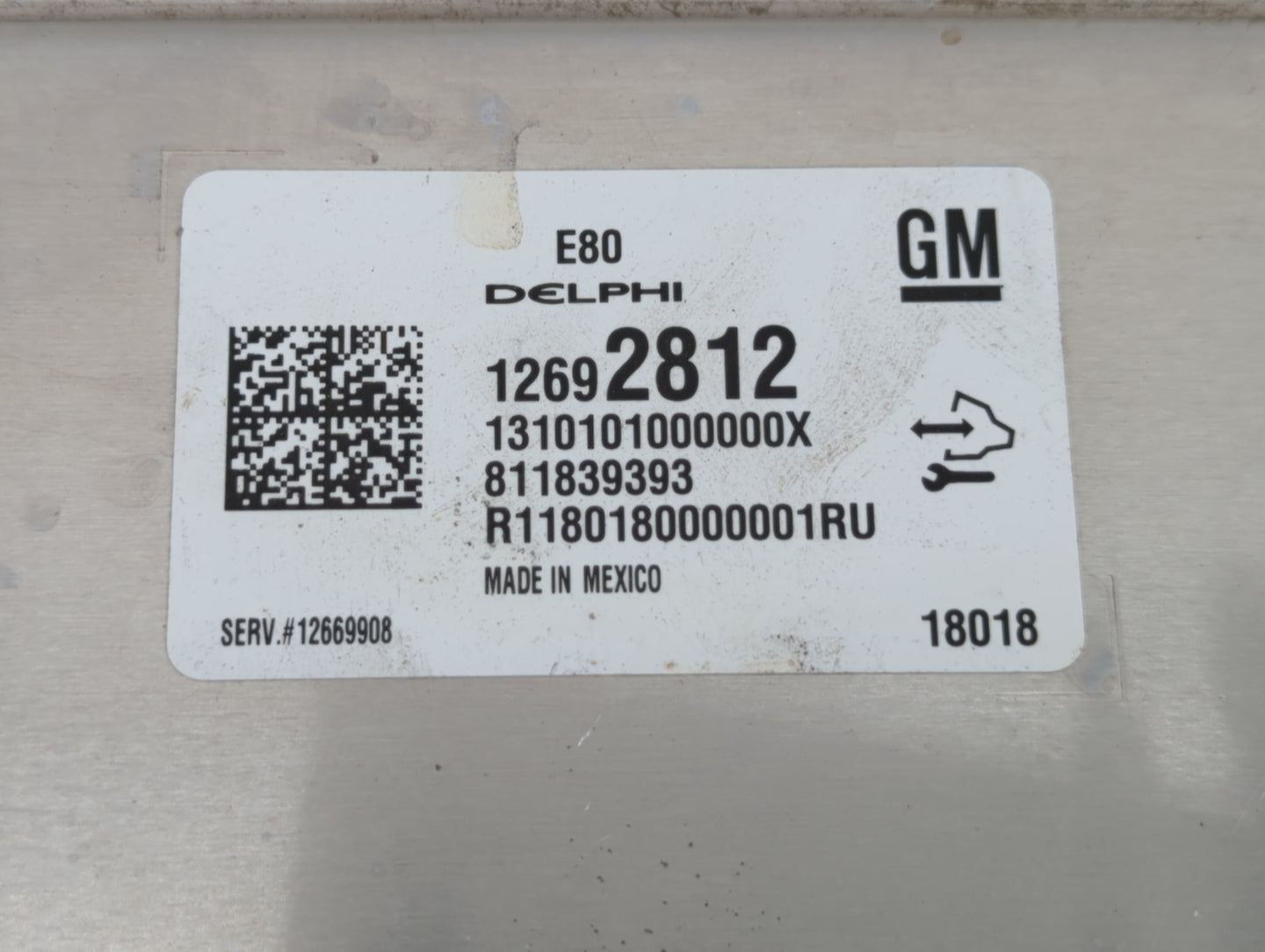 2018-2020 Chevrolet Equinox PCM Engine Control Computer ECU ECM PCU OEM P/N:12697837 12669908 Fits OEM Used Auto Parts - Oem