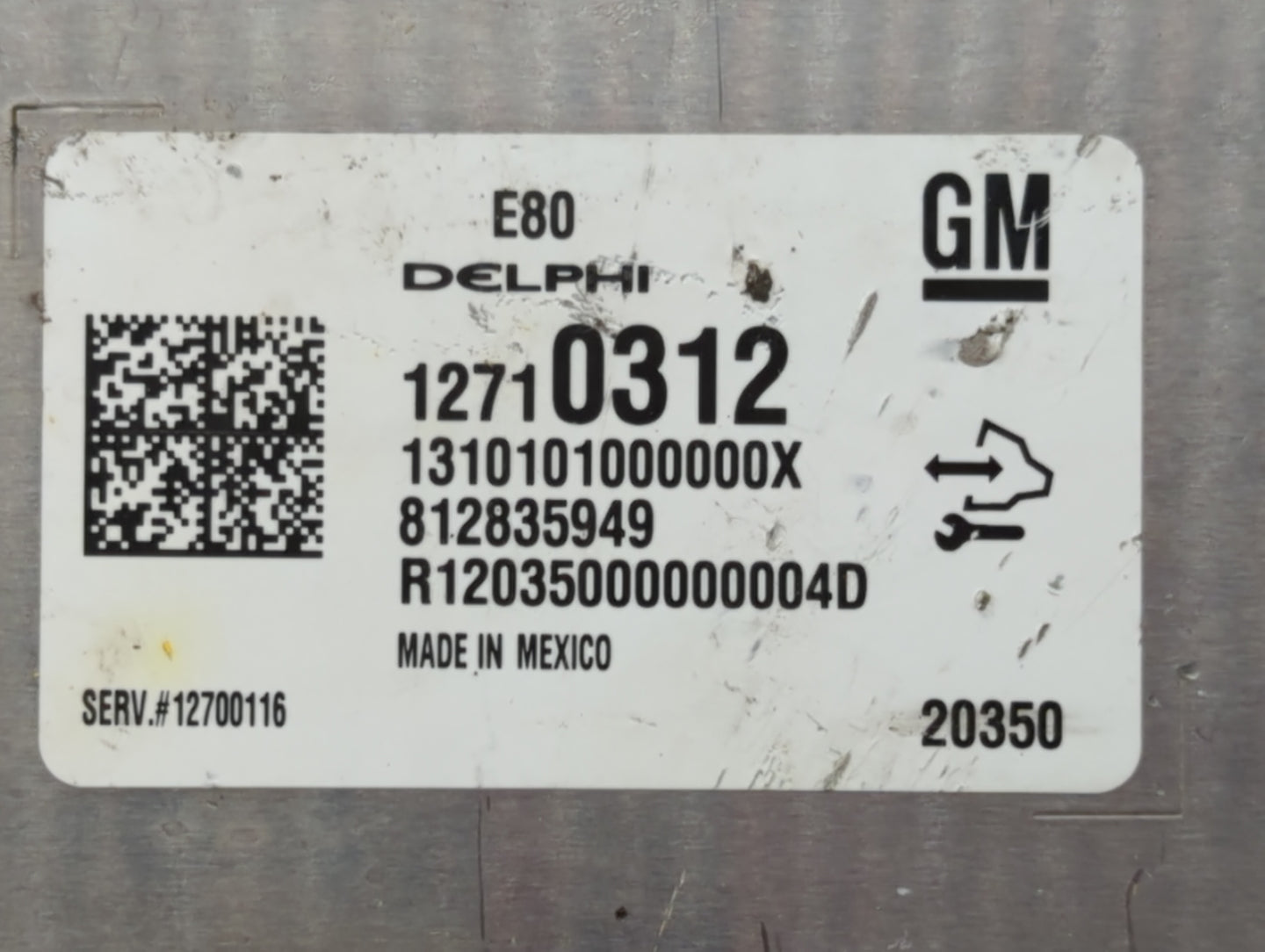 2018-2020 Chevrolet Equinox PCM Engine Control Computer ECU ECM PCU OEM P/N:12710312 12688128 Fits OEM Used Auto Parts - Oem