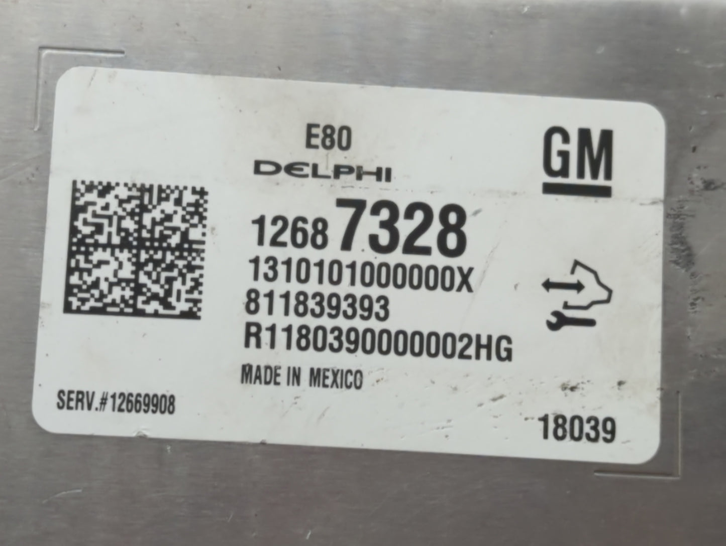 2018 Chevrolet Equinox PCM Engine Control Computer ECU ECM PCU OEM P/N:12669908 12687328, 12676683 Fits OEM Used Auto Parts 