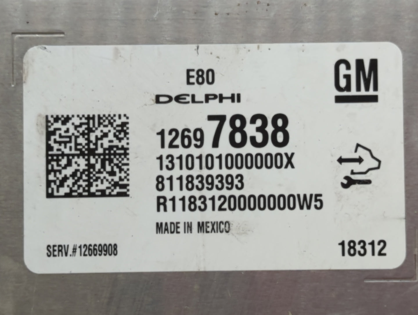 2018-2020 Chevrolet Equinox PCM Engine Control Computer ECU ECM PCU OEM P/N:12669908 12680876 Fits OEM Used Auto Parts - Oem