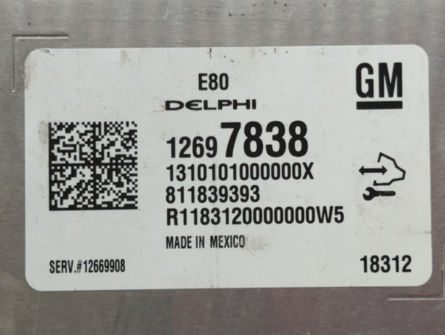 2018-2020 Chevrolet Equinox PCM Engine Control Computer ECU ECM PCU OEM P/N:12669908 12680876 Fits OEM Used Auto Parts - Oem