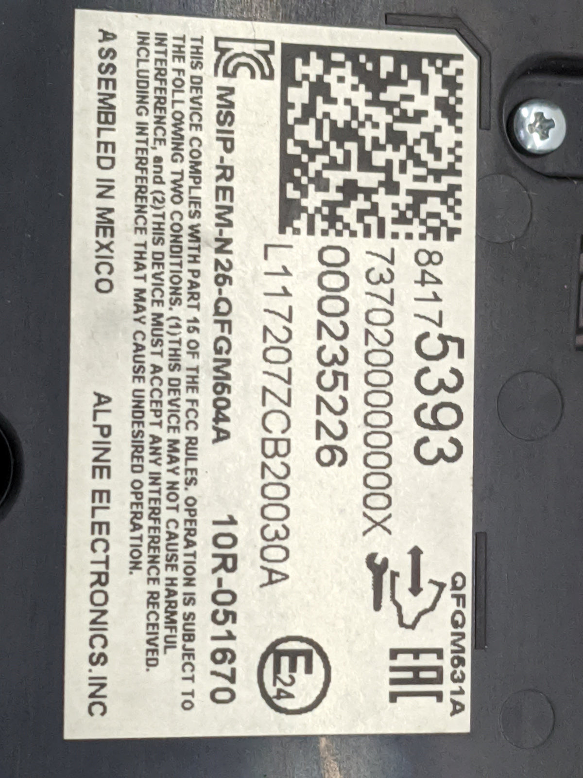 2018 Chevrolet Equinox Climate Control Module Temperature AC/Heater Replacement P/N:84175393 QFGM631A, 10R-051670 Fits OEM U