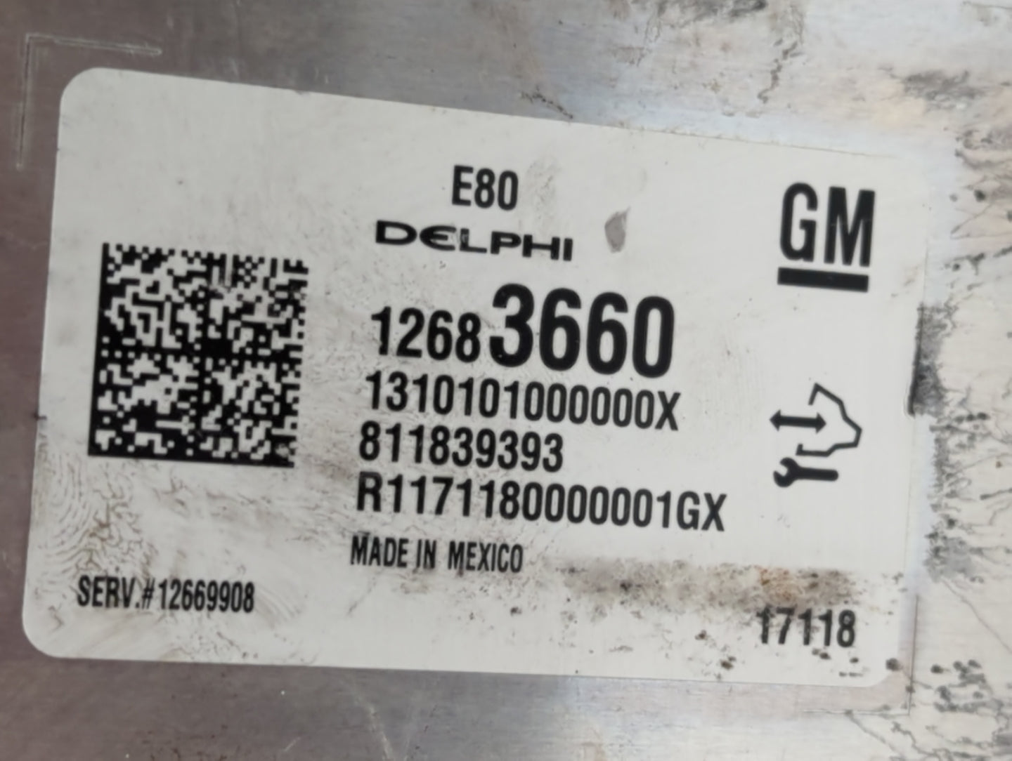 2018-2020 Chevrolet Equinox PCM Engine Control Computer ECU ECM PCU OEM P/N:12683660 Fits Fits 2017 2018 2019 2020 2021 2022