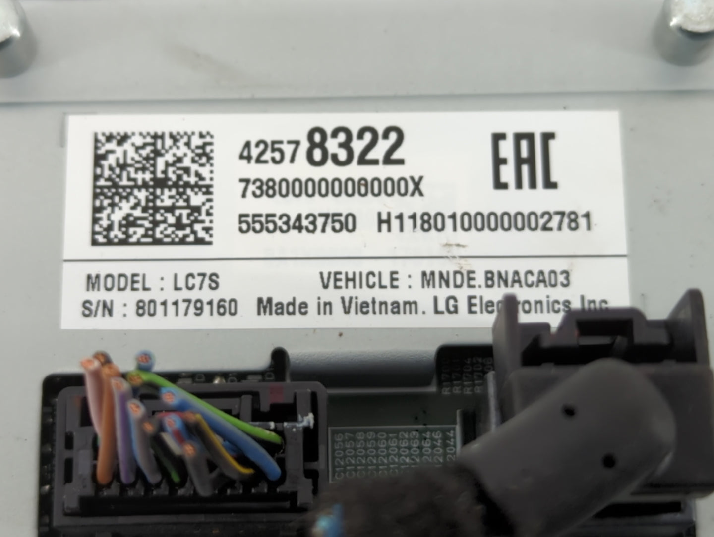 2018 Chevrolet Equinox Radio AM FM Cd Player Receiver Replacement P/N:42578322 42554557 Fits Fits 2019 2020 OEM Used Auto Pa