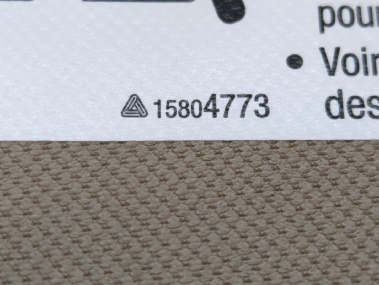 2018-2019 Chevrolet Equinox Sun Visor Shade Replacement Passenger Right Mirror Fits Fits 2018 2019 OEM Used Auto Parts - Oem