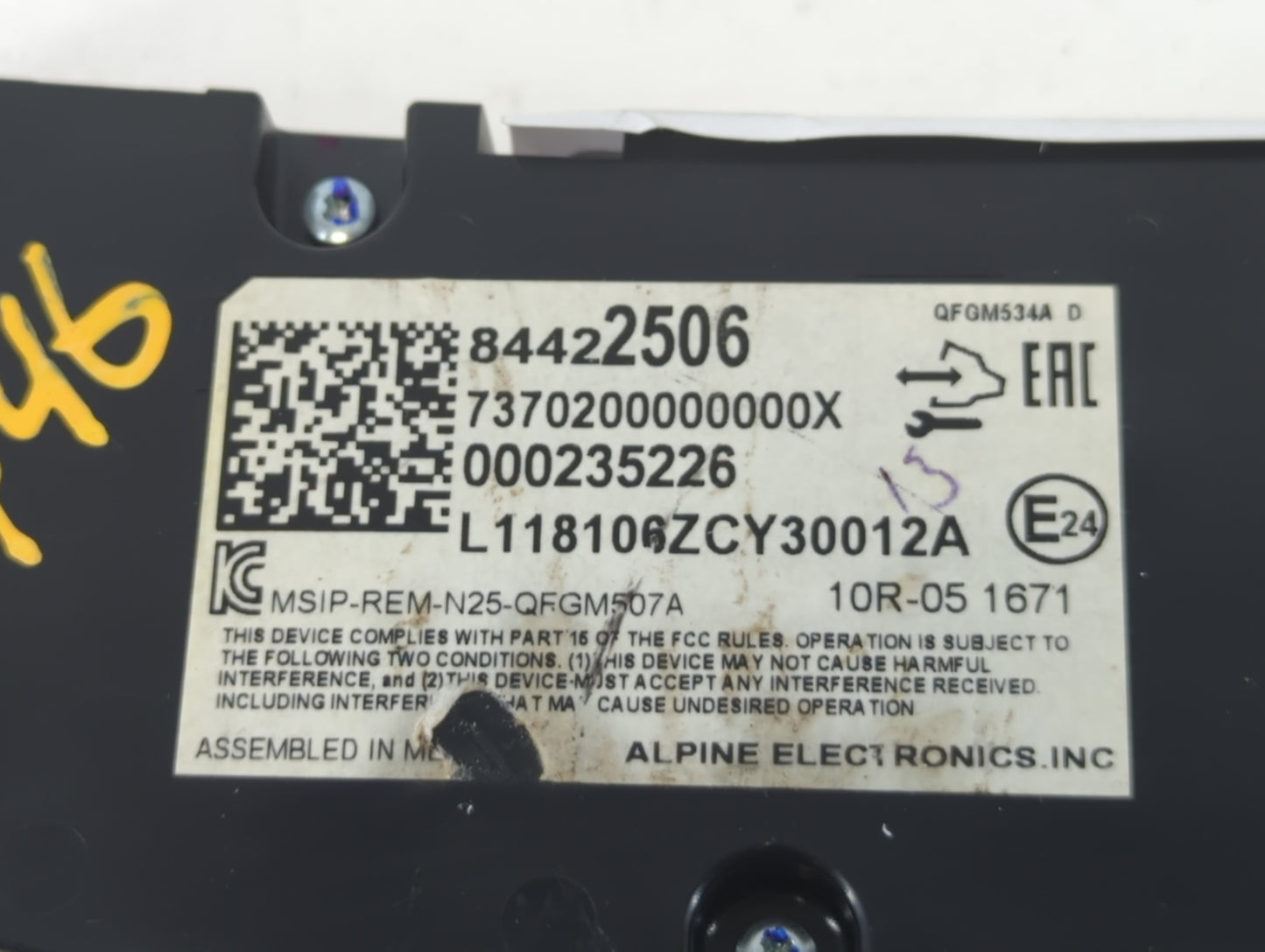 2018 Chevrolet Equinox Climate Control Module Temperature AC/Heater Replacement P/N:8442506 Fits OEM Used Auto Parts - Oemus
