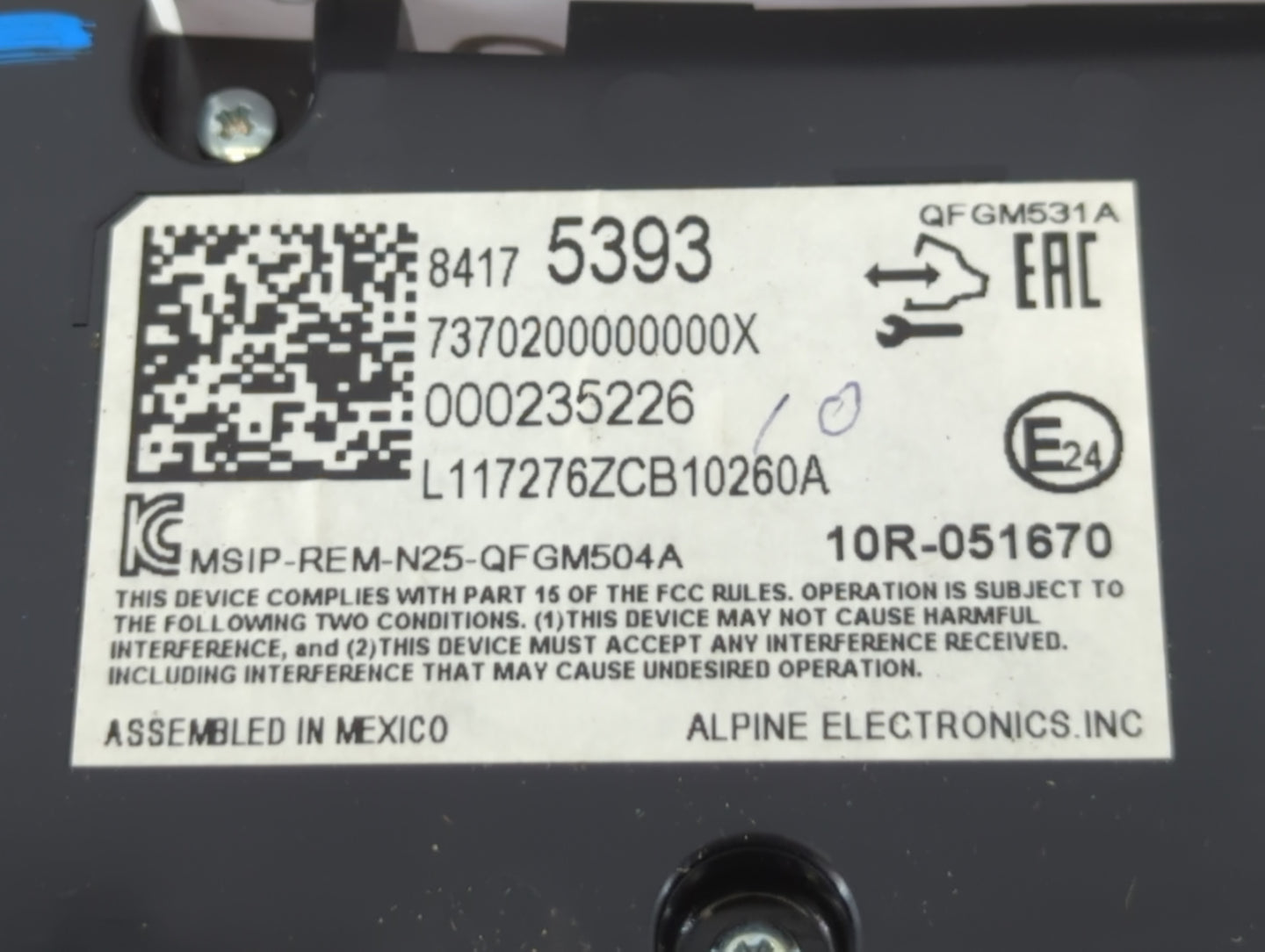 2018 Chevrolet Equinox Climate Control Module Temperature AC/Heater Replacement P/N:84175394 Fits OEM Used Auto Parts - Oemu