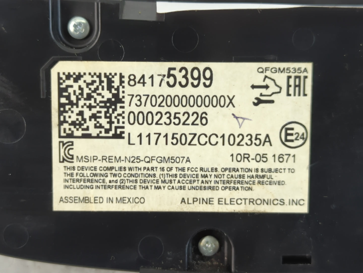 2018 Chevrolet Equinox Climate Control Module Temperature AC/Heater Replacement P/N:84175399 Fits OEM Used Auto Parts - Oemu