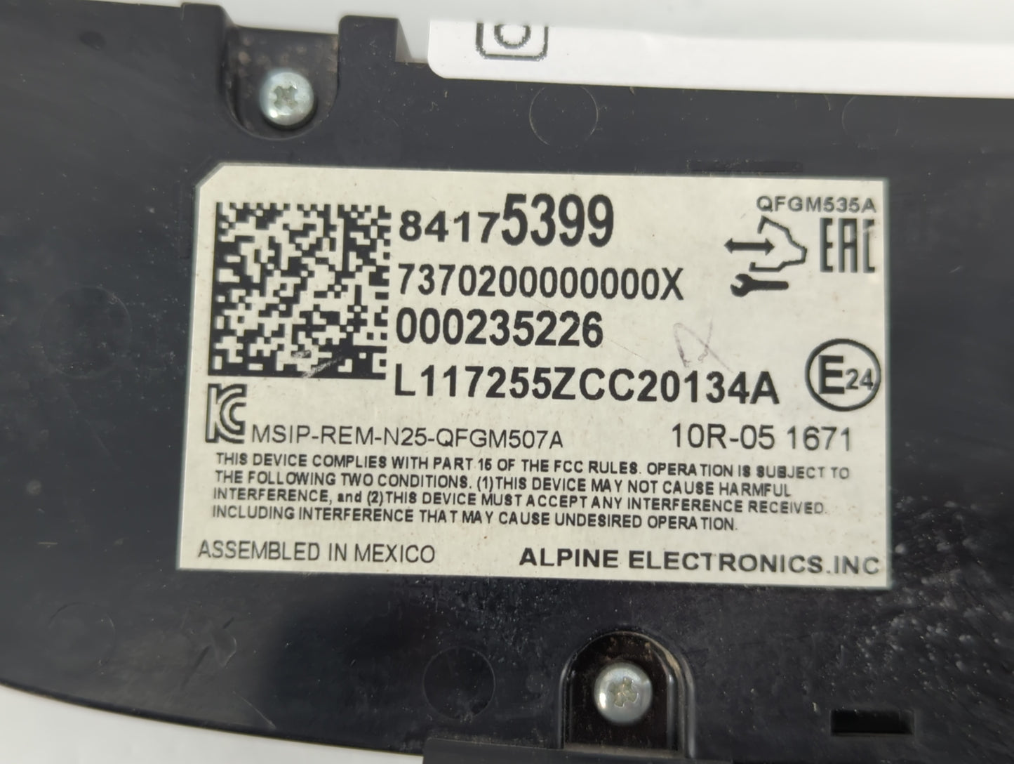 2018 Chevrolet Equinox Climate Control Module Temperature AC/Heater Replacement P/N:84175399 Fits OEM Used Auto Parts - Oemu