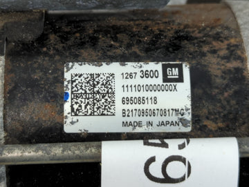 2018-2022 Chevrolet Equinox Car Starter Motor Solenoid OEM P/N:12673600 Fits Fits 2017 2018 2019 2020 2021 2022 OEM Used Auto Parts